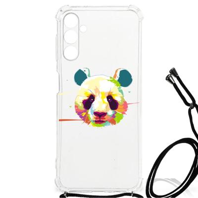 Samsung Galaxy A13 5G | A04s Stevig | Bumper Hoesje | Panda Color Samsung Galaxy A13 5G | A04s Stevig | Bumper Hoesje | Panda Color