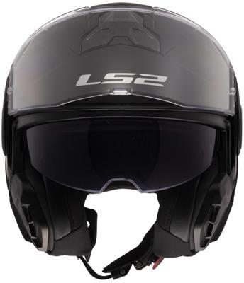 LS2 opklaphelm "ff910 advant ii solid". helmet ff910 advant ii solid xxl matt black