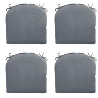 Zitkussen Rib grijs 46 cm x 48 cm (4 stuks) Madison - Madison