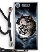 Volle maan: Sony Xperia XZ1 Transparant Hoesje met koord