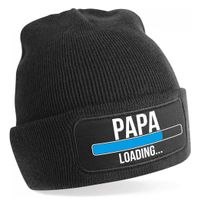 Muts papa loading zwart voor heren - Winter accessoires - Cadeau aanstaande vader - thumbnail