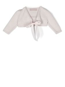 La Stupenderia cardigan en cachemire à nouer - Rose