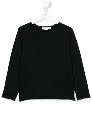 Andorine sweat à bords francs - Noir