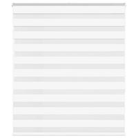 VidaXL Zebra rolgordijn 120x150 cm stofbreedte 115,9cm polyester wit