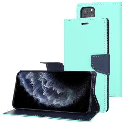 Voor iPhone 11 Pro MERCURY GOOSPERY FANCY dagboek horizontale Flip lederen draagtas met houder & kaartsleuven & portemonnee (mintgroen)