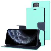 Voor iPhone 11 Pro MERCURY GOOSPERY FANCY dagboek horizontale Flip lederen draagtas met houder & kaartsleuven & portemonnee (mintgroen)