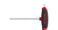 Wiha 334DS100200-01 Stiftsleutel met dwarsgreep ComfortGrip zeskantkogelkop met zijpunt mat verchroomd 10.0 mm - 45439
