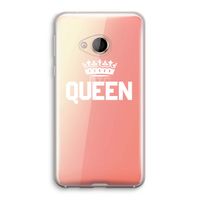 Queen zwart: HTC U Play Transparant Hoesje