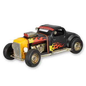 A TIN MODEL OF A HOT ROD