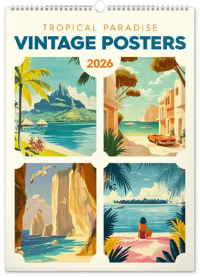 Vintage Posters - Tropisch Paradijs Kalender 2026 Groot