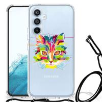 Samsung Galaxy A54 5G Stevig | Bumper Hoesje | Cat Color