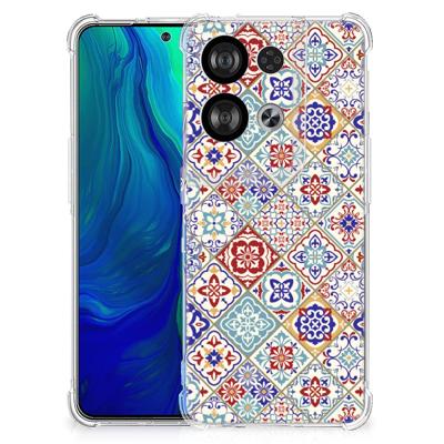 OPPO Reno8 Anti-Shock Hoesje Tiles Color OPPO Reno8 Anti-Shock Hoesje Tiles Color