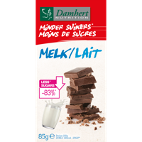 Damhert Chocoladetablet melk minder suikers 102 Gram