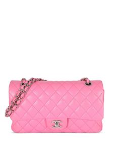 CHANEL Pre-Owned sac porté épaule Double Flap médium - Rose