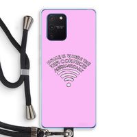 Home Is Where The Wifi Is: Samsung Galaxy Note 10 Lite Transparant Hoesje met koord
