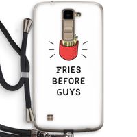 Fries before guys: LG K10 (2016) Transparant Hoesje met koord