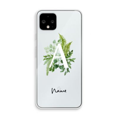 Green Brush: Pixel 4 Transparant Hoesje