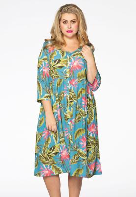 Yoek Jurk met knoopjes HAWAII | Multi | Maat 46/48