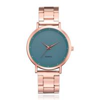 LGT JWLS Luxe Damespolshorloge - Rose Gouden Band en Behuizing, Groen Uurwerk