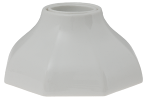 Plafondarmatuur/wandarmatuur opbouw Cana ceramic wit E27 fitting Perluci