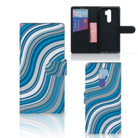 Xiaomi Note 8 Pro Telefoon Hoesje Waves Blue - thumbnail