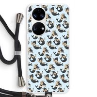 Zeemeermin: Huawei P50 Transparant Hoesje met koord
