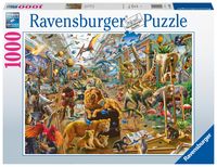 Ravensburger puzzel 1000 stukjes Chaos in de galerij - thumbnail