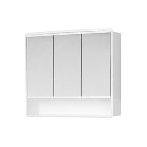 Spiegelkast Plieger Lymo met 3 Deuren 58x49,5x14,5 cm Wit