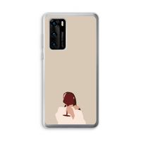 I drink wine: Huawei P40 Transparant Hoesje I drink wine: Huawei P40 Transparant Hoesje