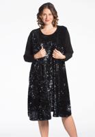 Yoek Vest SEQUINS | Zwart | Maat 46/48