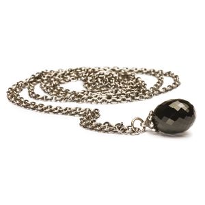 Trollbeads TAGFA-00004 Ketting Fantasy zilver/onix zilverkleurig-zwart 90 cm