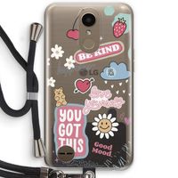 Positivity: LG K10 (2017) Transparant Hoesje met koord