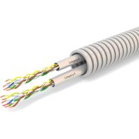Flexibele Voorbedrade CAT6 Kabelbuis - 20mm - 100m - Dubbele UTP
