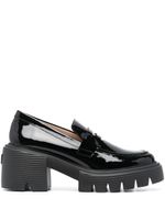 Stuart Weitzman mocassins Soho en cuir verni - Noir