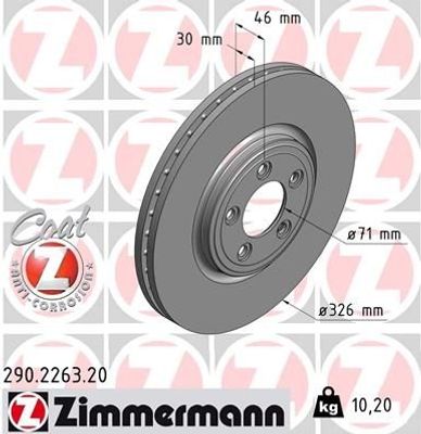 Remschijf Coat Z 290226320