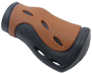 Pro Grip Handvat ergonomisch-gel kort-model zwart/bruin (per stuk)