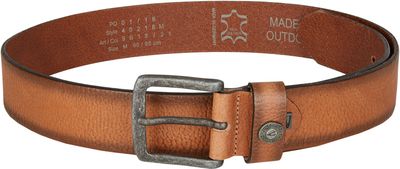 Camel Active Riem Leer Verstelbaar Donkere Stalen Gesp Camel Active Riem Leer Verstelbaar Donkere Stalen Gesp