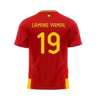 Heren Voetbal T-shirt met Korte Mouwen RFEF Home Jsy 24 Lamine Yamal Maat L