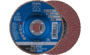 PFERD 67606100 PFF 100 A 60 SG STEELOX/16,0 Lamellenschijf Diameter 100 mm Boordiameter 16 mm RVS, Staal 10 stuk(s)