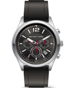 Horlogeband Michael Kors MK8524 Silicoon Zwart 24mm