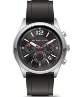 Horlogeband Michael Kors MK8524 Silicoon Zwart 24mm