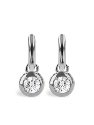 Pragnell boucles d'oreilles pendantes en or blanc 18ct pavées de diamants