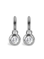 Pragnell boucles d'oreilles pendantes en or blanc 18ct pavées de diamants