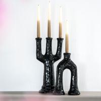 By-Boo Kaarshouder 'Blix' 38cm hoog, kleur Zwart