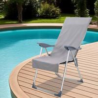 Buiten Stoel Handdoeken 2 pcs Donkergrijs 130 x 60 cm Buiten Stoel Handdoeken 2 pcs Donkergrijs 130 x 60 cm