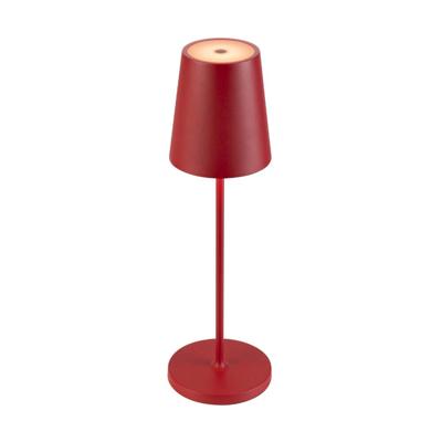 SLV Buiten tafellampVinolina Two rood - oplaadbaar - 1007694