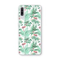 Flamingo bladeren: Samsung Galaxy A70 Transparant Hoesje