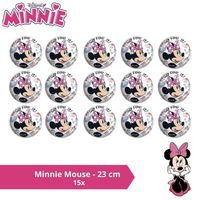 Bal - Voordeelverpakking - Minnie Mouse - 23 cm - 15 stuks - thumbnail