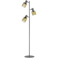 ETH Glazen vloerlampSledge Glass 3-lichts zwart met goud glas - 05-VL8178-3033