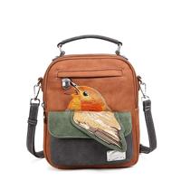 Hi-di-hi Handtas/Schoudertas Traveler Cognac/Donker Groen - PRE ORDER: LEVERBAAR VANAF SEPTEMBER 2025
